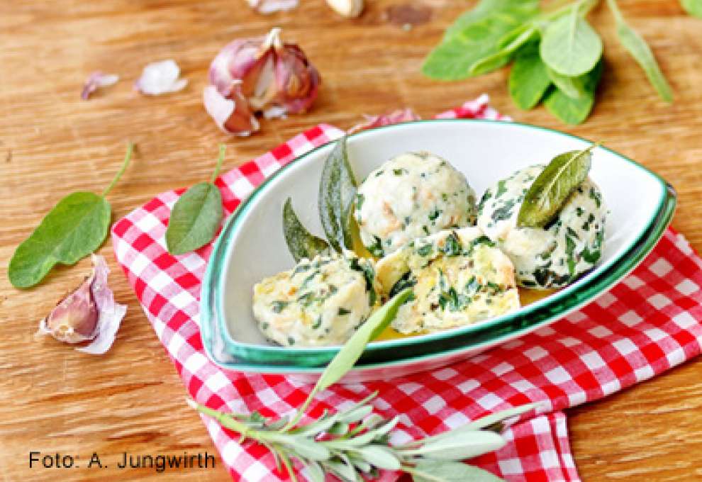 Spinat-Ricotta-Knödel » Herzhafte Gerichte & Speisen