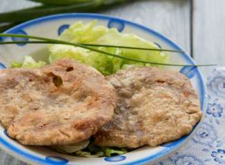 Fleischkrapfen mit Selchfleisch-Erdäpfelfülle