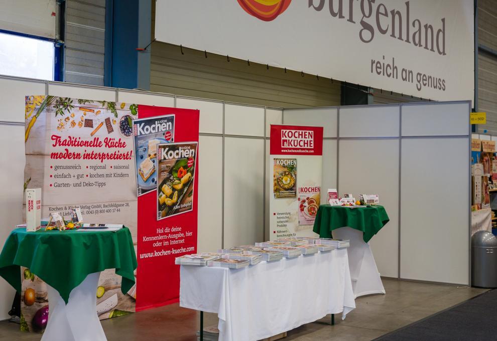 Messestand Kochen & Küche auf der Genuss Burgenland